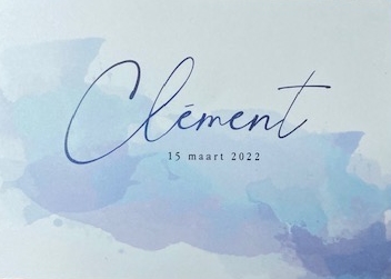 Geboortekaartje van Clément